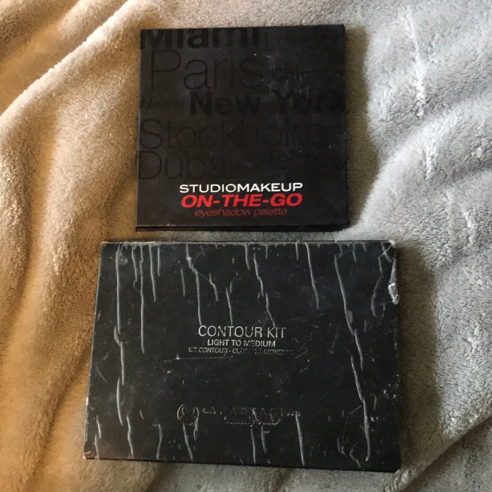 Studio makeup palette and Anastasia contour kit